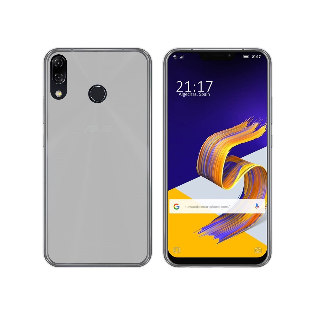 Funda Gel Tpu para Asus Zenfone 5 Ze620Kl Color Transparente