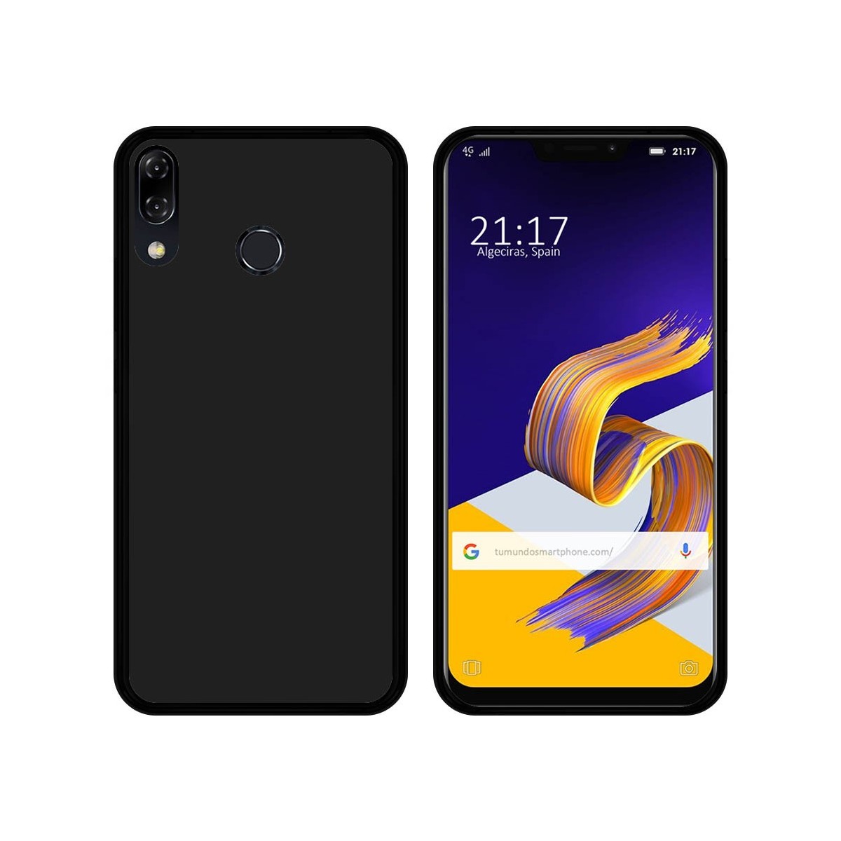 Funda Gel Tpu para Asus Zenfone 5 Ze620Kl Color Negra