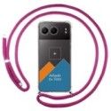 Personaliza tu Funda Colgante Transparente para Oneplus Nord 4 5G con Cordon Rosa Fucsia Dibujo Personalizada