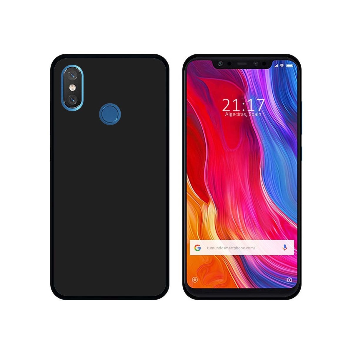 Funda Gel Tpu para Xiaomi Mi 8 Color Negra