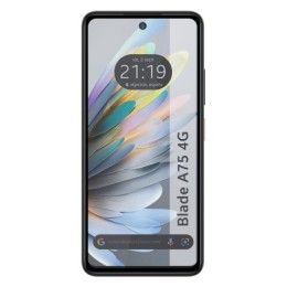 Protector Cristal Templado Completo 5D Full Glue Negro para Zte Blade A75 4G Vidrio 2