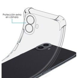 Funda Silicona Antigolpes Transparente para Nothing CMF Phone 1 2