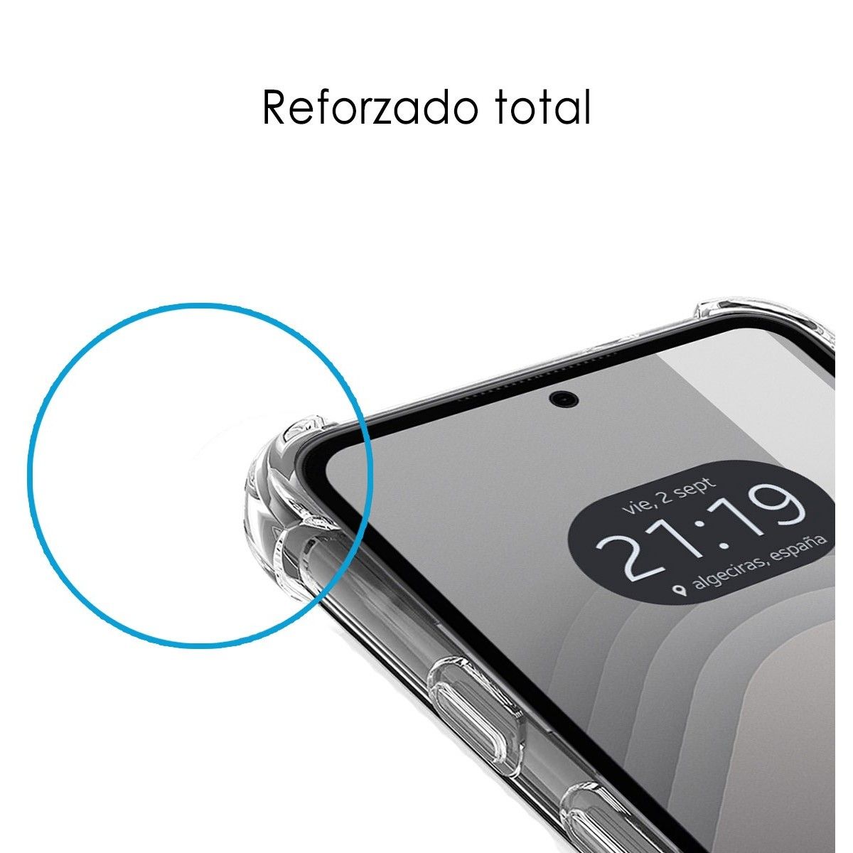 Funda Silicona Antigolpes Transparente para Nothing CMF Phone 1