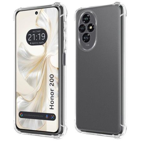 Funda Silicona Antigolpes Transparente para Huawei Honor 200 5G