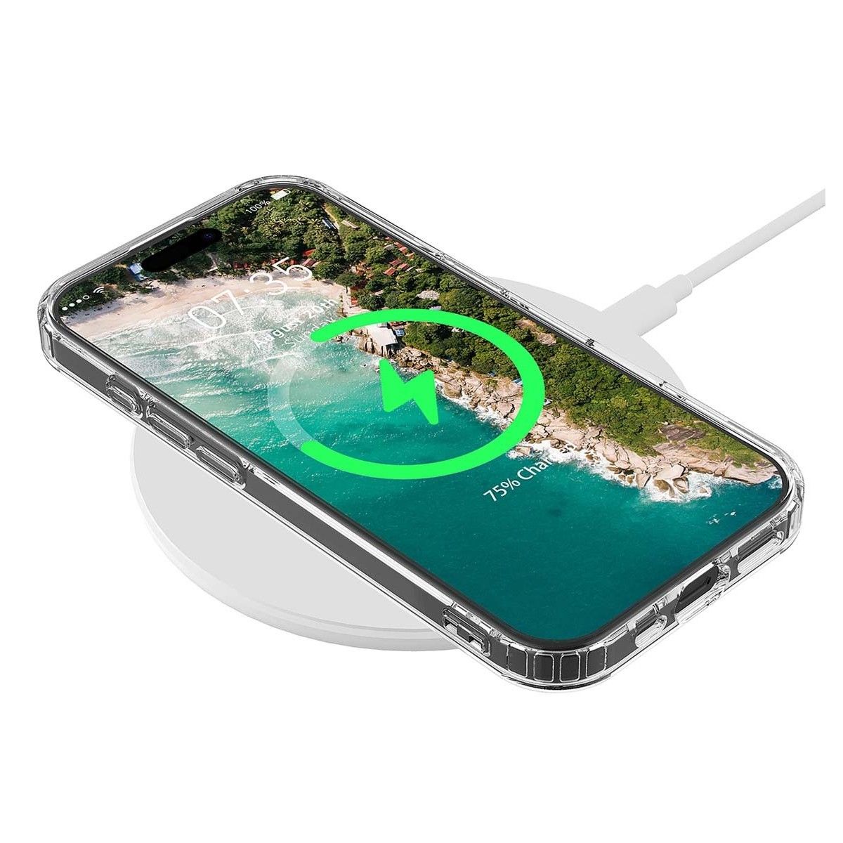 Funda Magnética Transparente para Iphone 16 Pro (6.3)
