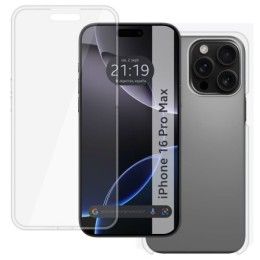 Funda Doble Transparente Pc + Tpu Full Body 360 para Iphone 16 Pro Max (6.9) 2