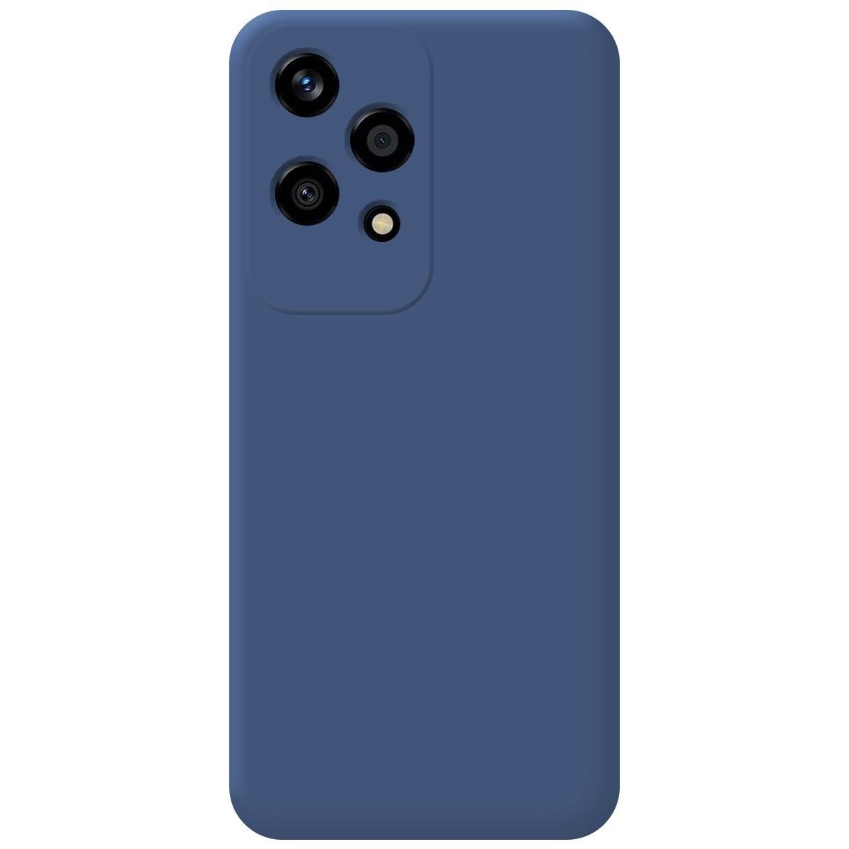 Funda Silicona Líquida Ultra Suave para Huawei Honor 200 Lite 5G color Azul Oscuro