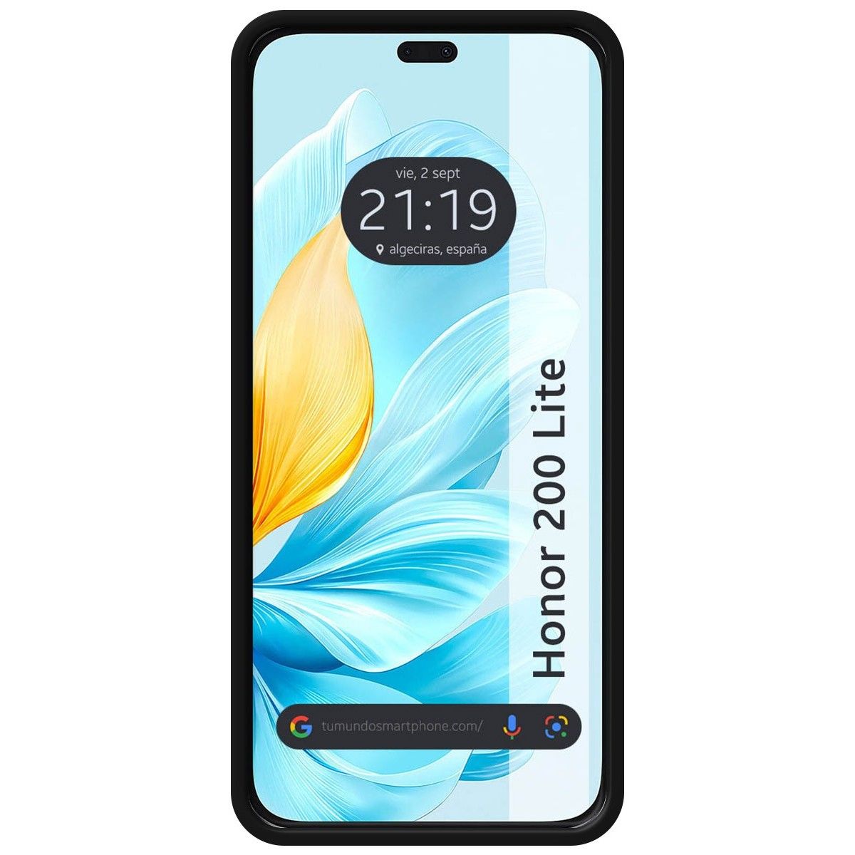 Funda Silicona Líquida Ultra Suave para Huawei Honor 200 Lite 5G color Negro