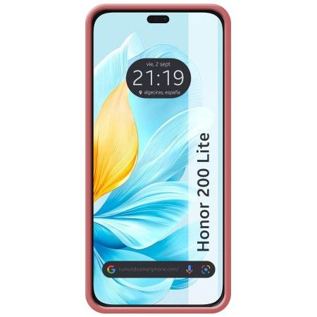 Funda Silicona Líquida Ultra Suave para Huawei Honor 200 Lite 5G color Rosa