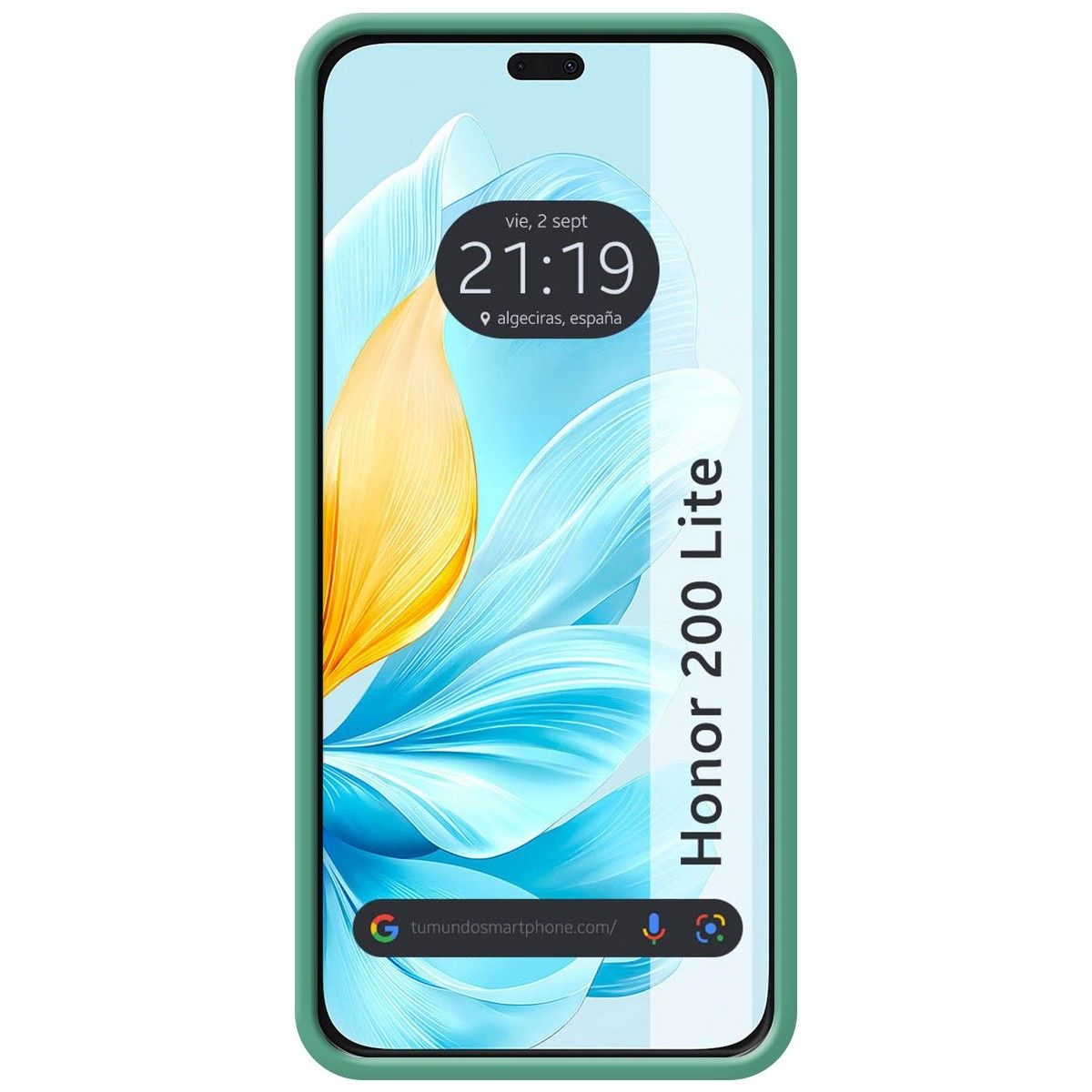 Funda Silicona Líquida Ultra Suave para Huawei Honor 200 Lite 5G color Verde