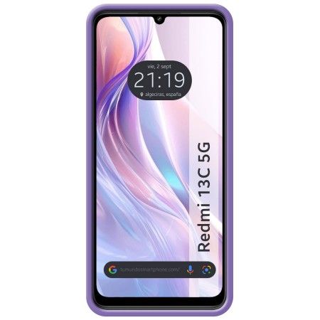 Funda Silicona Líquida Ultra Suave para Xiaomi Redmi 13C 5G color Morado