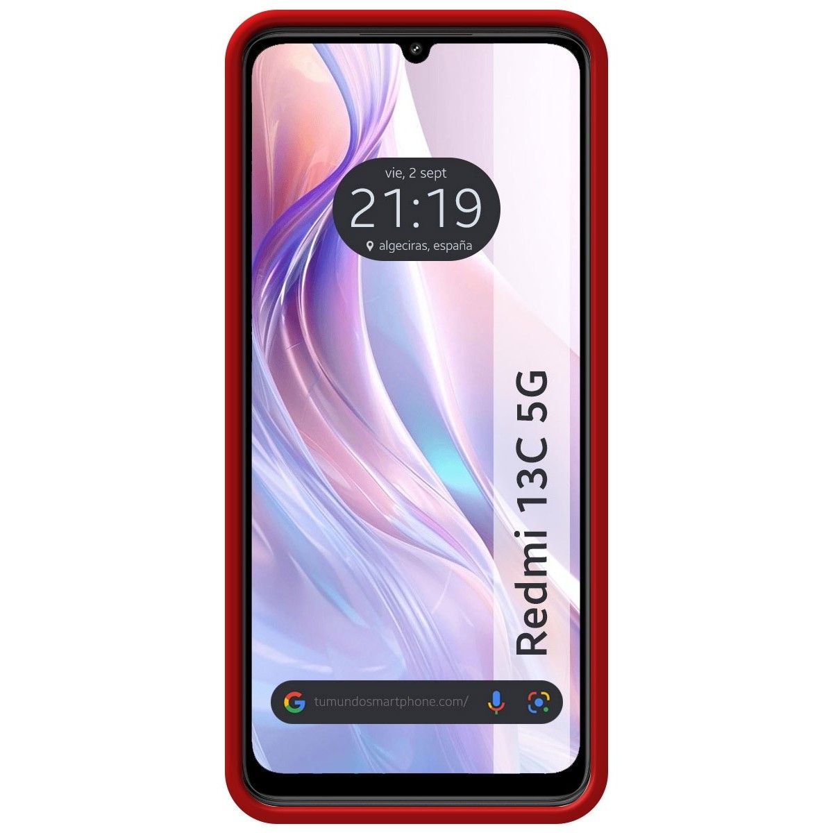 Funda Silicona Líquida Ultra Suave para Xiaomi Redmi 13C 5G color Rojo