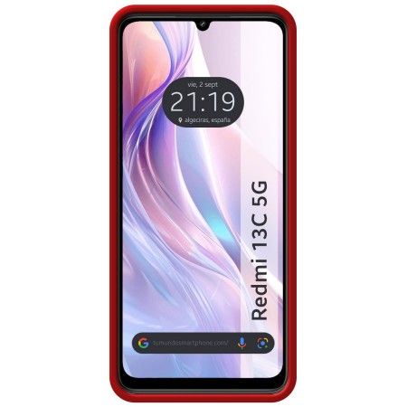 Funda Silicona Líquida Ultra Suave para Xiaomi Redmi 13C 5G color Rojo