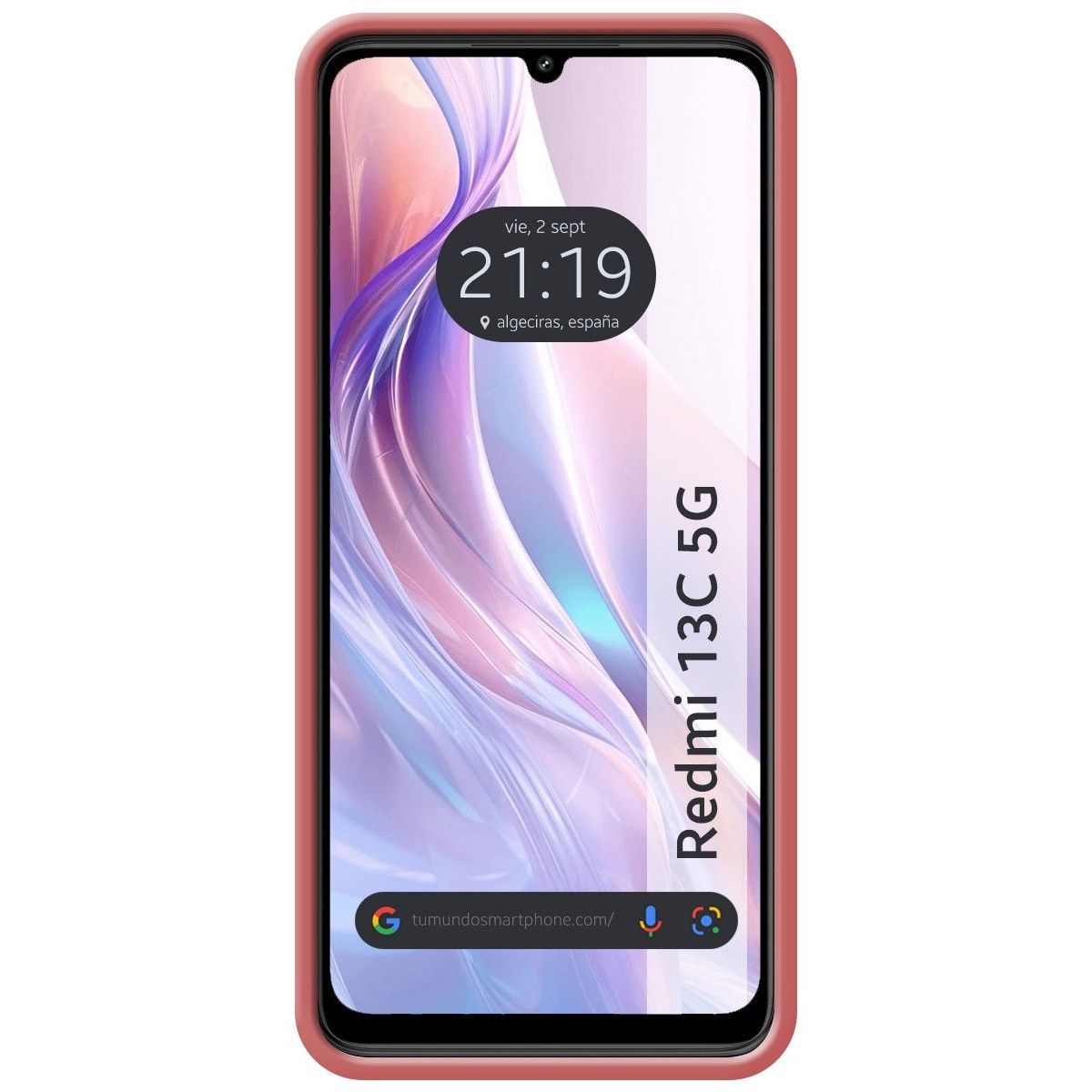 Funda Silicona Líquida Ultra Suave para Xiaomi Redmi 13C 5G color Rosa