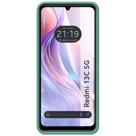 Funda Silicona Líquida Ultra Suave para Xiaomi Redmi 13C 5G color Verde