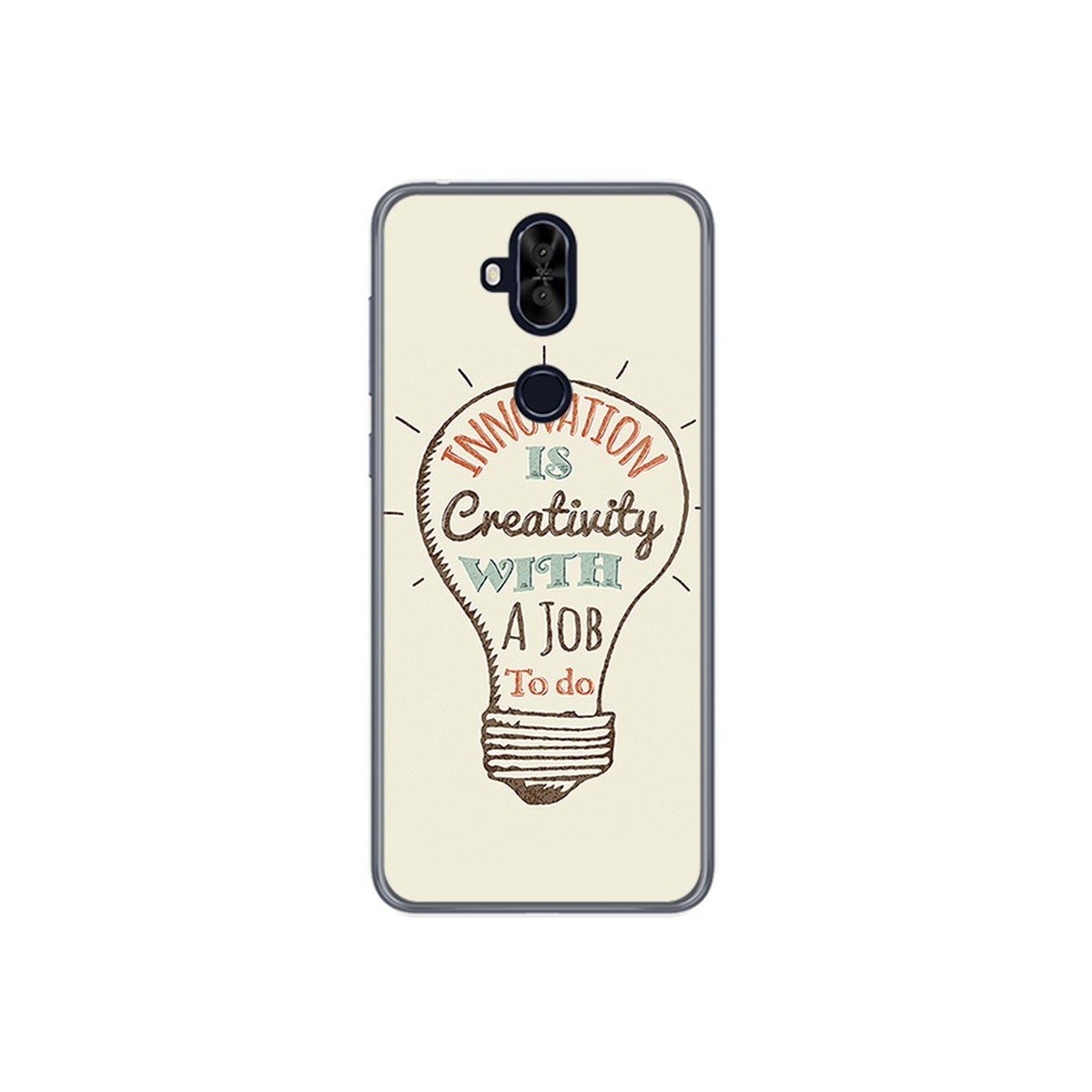 Funda Gel Tpu para Asus Zenfone 5 Lite Zc600Kl Diseño Creativity Dibujos