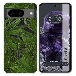 Funda Silicona Transparente para Google Pixel 8 5G diseño Jungla Dibujos