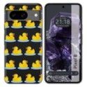 Funda Silicona Transparente para Google Pixel 8 5G diseño Pato Dibujos