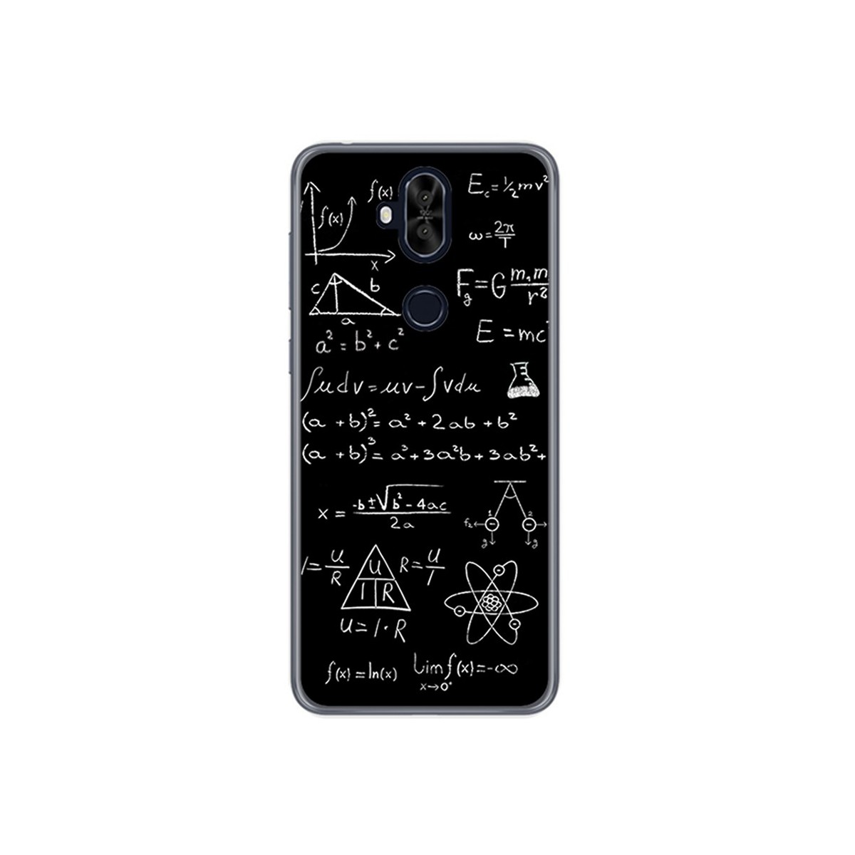 Funda Gel Tpu para Asus Zenfone 5 Lite Zc600Kl Diseño Formulas Dibujos