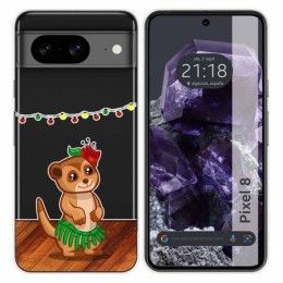 Funda Silicona Transparente para Google Pixel 8 5G diseño Suricata Dibujos