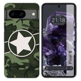 Funda Silicona para Google Pixel 8 5G diseño Camuflaje 01 Dibujos
