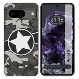 Funda Silicona para Google Pixel 8 5G diseño Camuflaje 02 Dibujos
