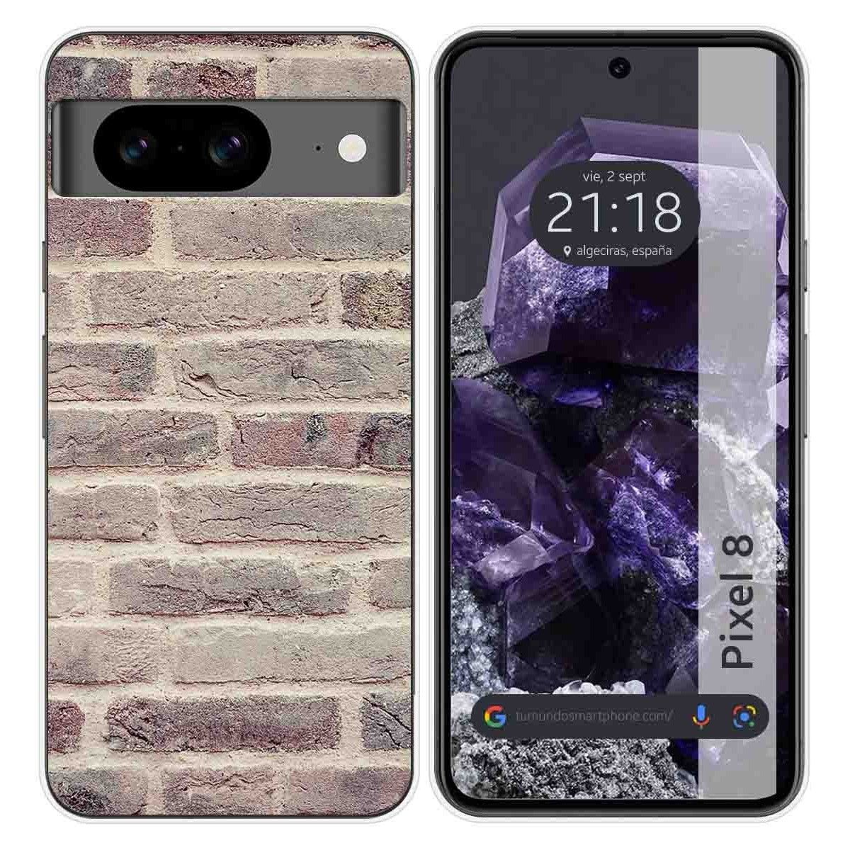 Funda Silicona para Google Pixel 8 5G diseño Ladrillo 01 Dibujos