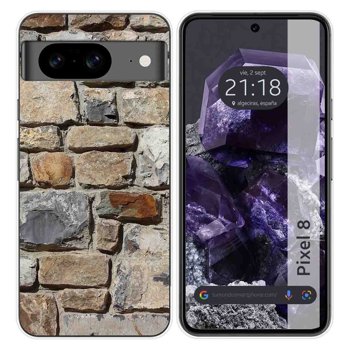 Funda Silicona para Google Pixel 8 5G diseño Ladrillo 03 Dibujos