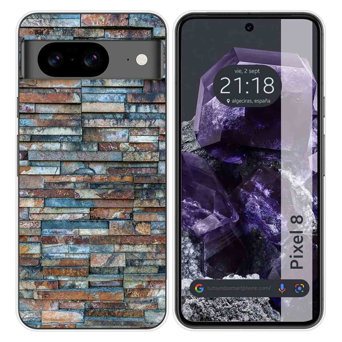 Funda Silicona para Google Pixel 8 5G diseño Ladrillo 05 Dibujos