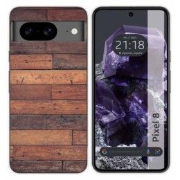 Funda Silicona para Google Pixel 8 5G diseño Madera 03 Dibujos