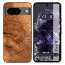 Funda Silicona para Google Pixel 8 5G diseño Madera 04 Dibujos