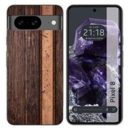 Funda Silicona para Google Pixel 8 5G diseño Madera 05 Dibujos