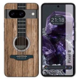 Funda Silicona para Google Pixel 8 5G diseño Madera 11 Dibujos