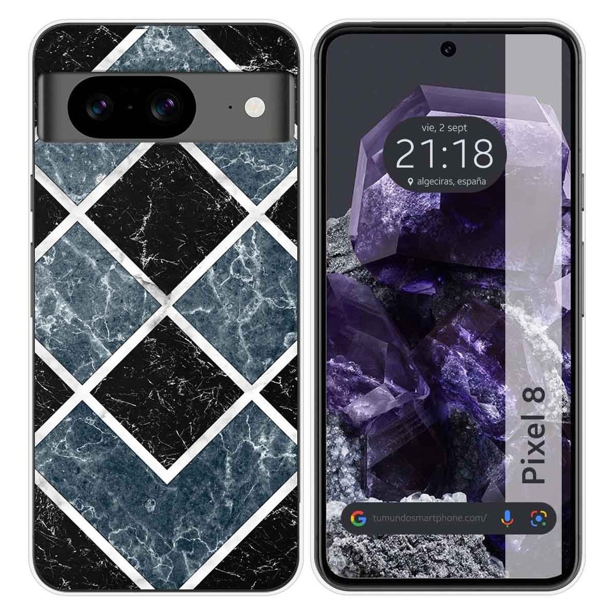 Funda Silicona para Google Pixel 8 5G diseño Mármol 06 Dibujos