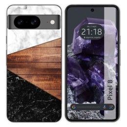 Funda Silicona para Google Pixel 8 5G diseño Mármol 11 Dibujos