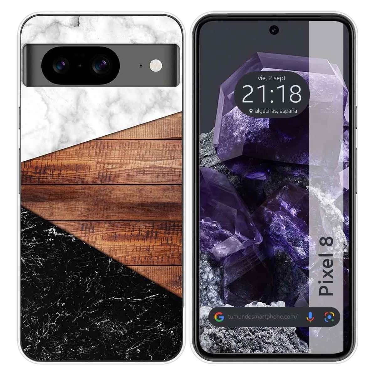 Funda Silicona para Google Pixel 8 5G diseño Mármol 11 Dibujos