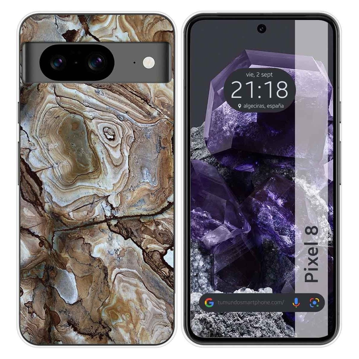 Funda Silicona para Google Pixel 8 5G diseño Mármol 14 Dibujos
