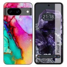 Funda Silicona para Google Pixel 8 5G diseño Mármol 15 Dibujos