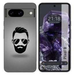 Funda Silicona para Google Pixel 8 5G diseño Barba Dibujos