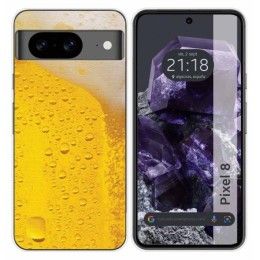Funda Silicona para Google Pixel 8 5G diseño Cerveza Dibujos