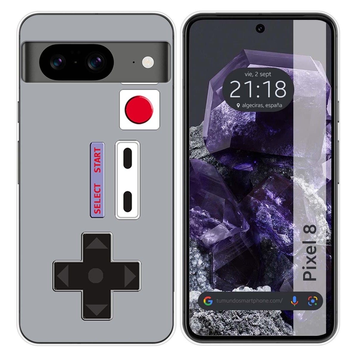 Funda Silicona para Google Pixel 8 5G diseño Consola Dibujos