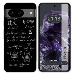 Funda Silicona para Google Pixel 8 5G diseño Formulas Dibujos