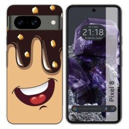 Funda Silicona para Google Pixel 8 5G diseño Helado Chocolate Dibujos