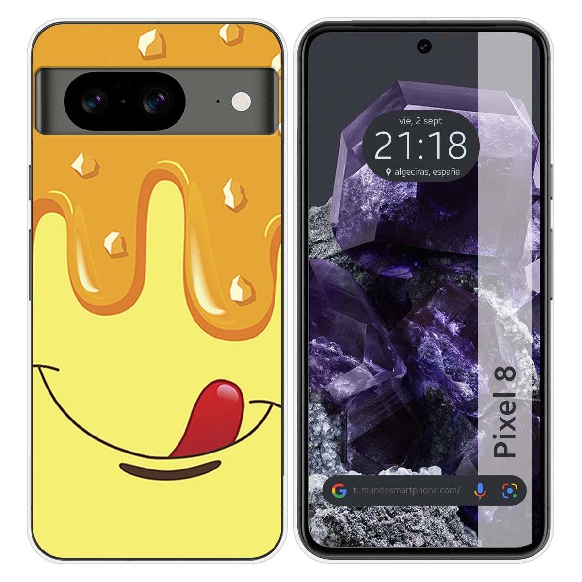 Funda Silicona para Google Pixel 8 5G diseño Helado Vainilla Dibujos