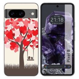 Funda Silicona para Google Pixel 8 5G diseño Pajaritos Dibujos