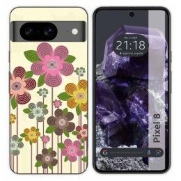 Funda Silicona para Google Pixel 8 5G diseño Primavera En Flor Dibujos