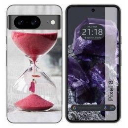 Funda Silicona para Google Pixel 8 5G diseño Reloj Dibujos