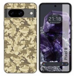 Funda Silicona para Google Pixel 8 5G diseño Sand Camuflaje Dibujos