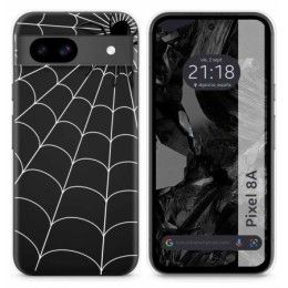 Funda Silicona Transparente para Google Pixel 8a 5G diseño Araña Dibujos