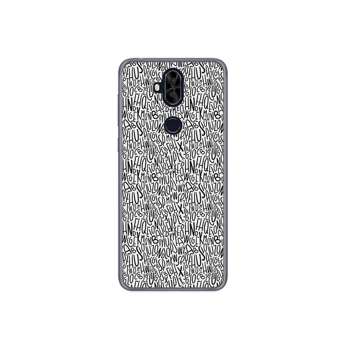 Funda Gel Tpu para Asus Zenfone 5 Lite Zc600Kl Diseño Letras Dibujos